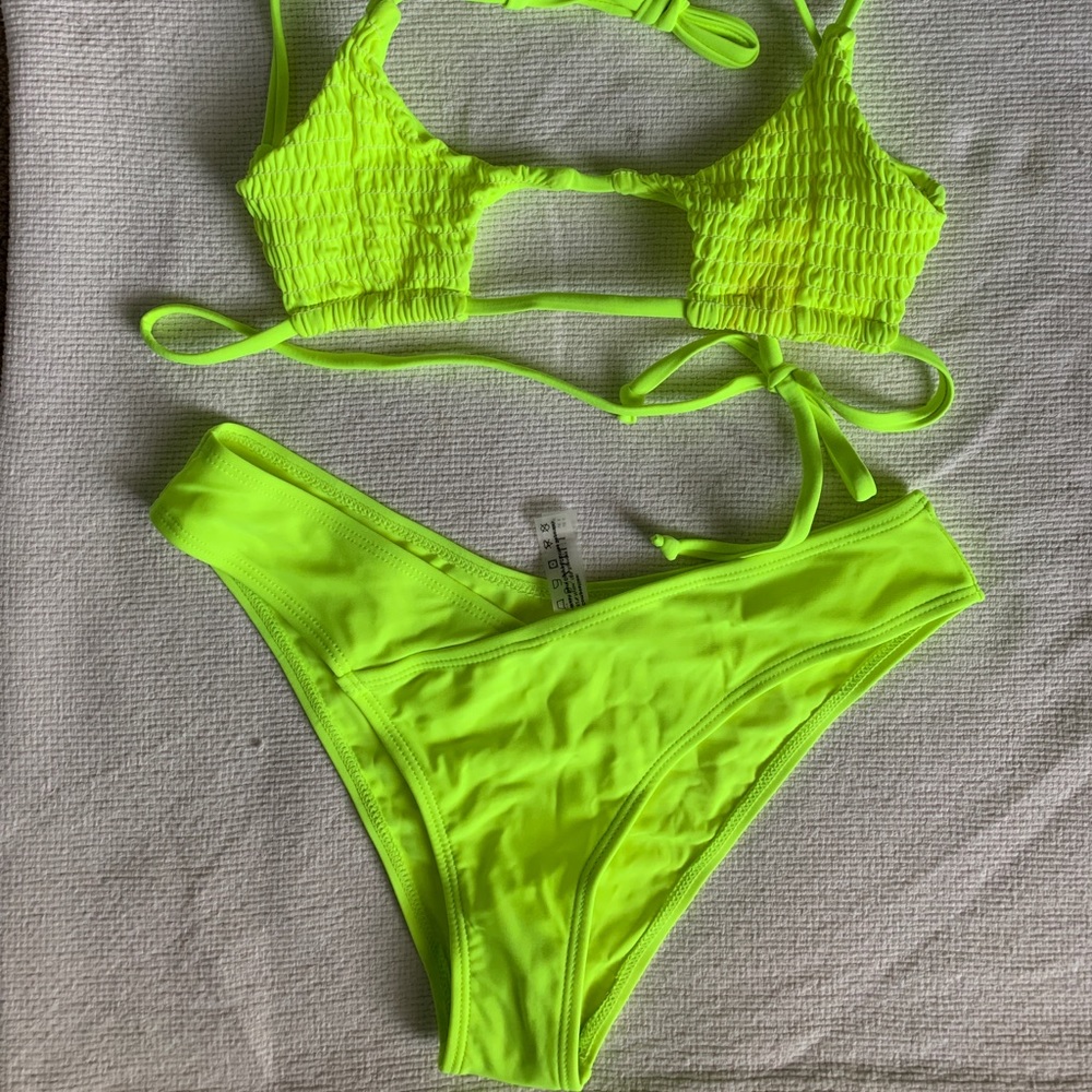 Zaful neon yellow bikini